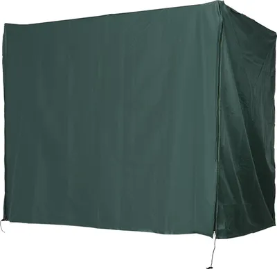Productafbeelding van Afdekhoes voor tuinschommel, beschermhoes voor Hollywoodschommel, afdekkap, waterdicht, zonbescherming, Oxford-materiaal, groen, 205 x 124 x 164 cm