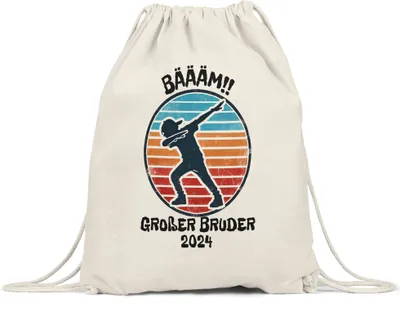 Produktbild von Bääm! Großer Bruder 2024 Turnbeutel Ankündigung Dab Geburt Nachwuchs Schwangerschaft