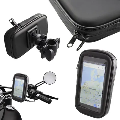 Produktbild von Motorrad-/ Fahrrad Smartphone-Halterung schwarz