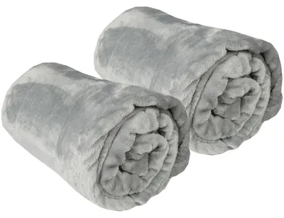 Obrázok produktu pre Deka na maznanie, 70x100 cm, sivá, mäkká mikrovláknová deka, obojstranná, plyšová, vhodná na cestovanie, vyrobená z polyesteru, ľahká, zateplivá, umývateľná a vhodná do sušičky
