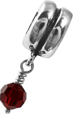 Produktbild von Carlo Biagi Dangle Bead Zirkonia rot European Beads BDSB01