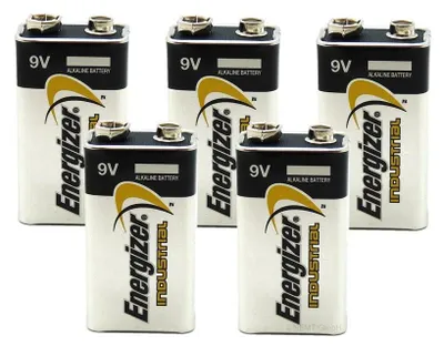 Produktbild von 5 x Energizer INDUSTRIAL 9V Block 4LR61 9 V Blockbatterie lose für Rauchmelder