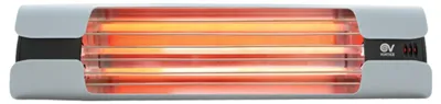 Zdjęcie produktu dla Vortice Thermologika Design, Podgrzewacz elektryczny na podczerwień, IPX4, IMQ, CE, Wewnętrzna, Ściana, Czarny, Szary