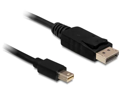 Produktbild von Delock - DisplayPort-Adapter - DisplayPort (M) zu Mini DisplayPort (M) - 50 cm - Schwarz