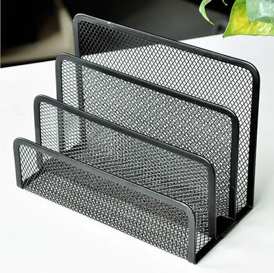 Produktbild von Famanu Briefhalter Set 2-teilig mit 3 Fächern - Schwarz