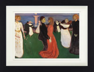 Obrázok produktu pre Edvard Munch Zarámovaný obraz s paspartou - Tanec života, 1899 (30 x 40 cm)