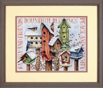 Immagine prodotto di Dimensioni set punto croce "Involucro invernale", schema contato, 35,5x27,9cm