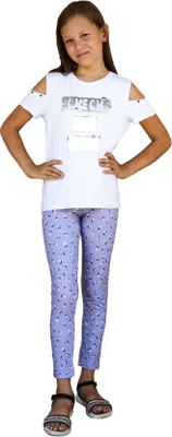 Produktbild von Mädchen Kinder Leggings gemustert in Baumwolle; Muster-2 104/110