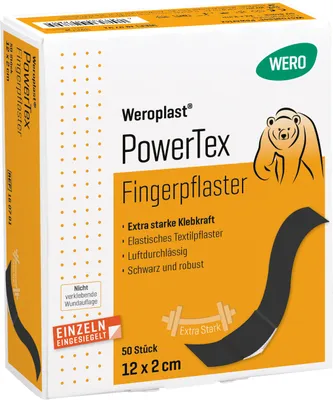 Produktbild von Weroplast PowerTex Fingerpflaster 12 x 2 cm, 50 Stk/Pkg