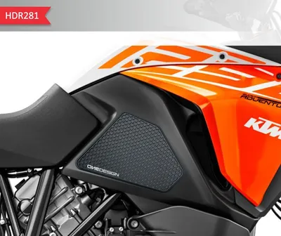 Produktbild von KTM Tankpad aus Gummi, Schwarz, für verbesserte Kontrolle und Kratzschutz