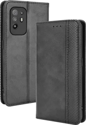 Produktbild von Mobigear Sensation  OPPO A94 5G Hülle Klapphülle Geldbörse - Schwarz