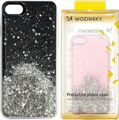 Produktbild von Wozinsky Star Glitter Case Cover mit Glitzer für Samsung Galaxy S21+ 5G (S21 Plus 5G) Schwarz
