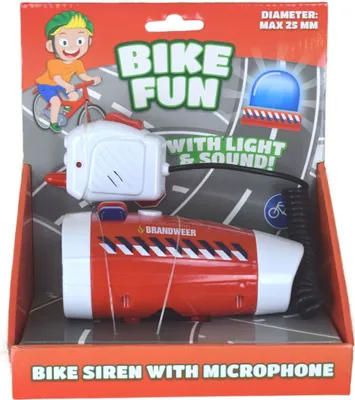 Image de Bike Fun Sirène de vélo Pompiers avec microphone