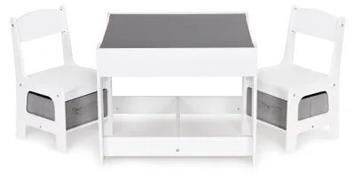Obrázok produktu pre Detský nábytok – drevená súprava stôl + 2 stoličky ECOTOYS