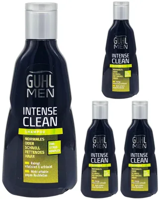 Produktbild von Guhl Men Shampoo Intense Clean, Zink-Zitrus-Komplex, 4x 250 ml
