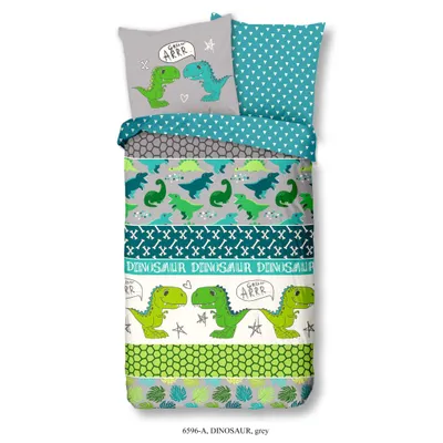 Produktbild von Duvet cover Good Morning 135x200 + 1* 80x80 cm - dinosaurs