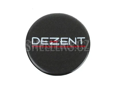 Obrázek produktu pro Středový samolepicí emblem průměr 60mm, logo Dezent ZT1150, plast antracit