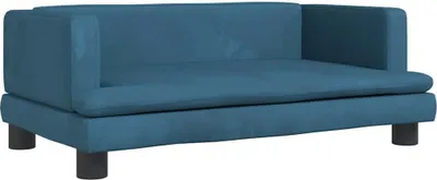 Obrázek produktu pro vidaXL Pelíšek pro psy modrý 80x45x30 cm sametový