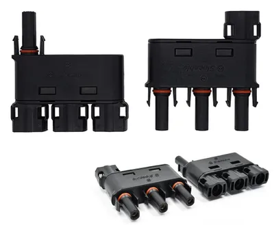 Productafbeelding van 3 naar 1 aansluitkabel voor zonnepanelen, IP68 waterdicht, 1500 V
