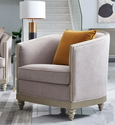 Produktbild von Designer Couch Sitz Polster 3+1+1 Sitzer BeigeTextil Garnitur Sofa Samt Neu