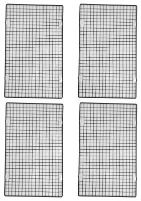 Kühlgitter 4er-Pack Edelstahl 40,4x25 cm ofenfest