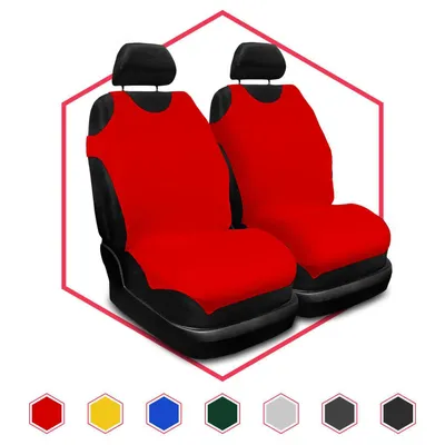Produktbild von Autositzbezüge Universal Schonbezüge PKW Auto Set Rot Vorne 1+1 für Peugeot 306