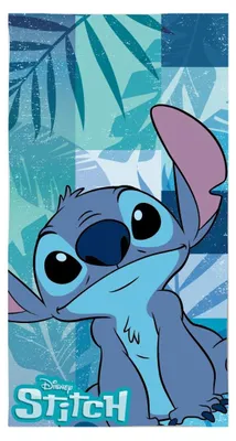 Produktbild von Lilo & Stitch Blue Leaf Strandtuch 70x140