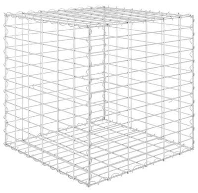 Immagine prodotto di Aiuola rialzata realizzata con gabbioni, dimensioni 60 x 60 x 60 cm
