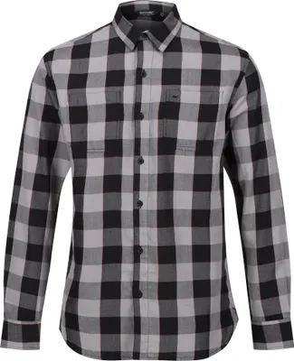 Image de Chemise « Lance » pour homme RG6182 (XL) (gris foncé/noir)