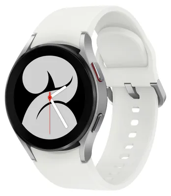 Produktbild von SAMSUNG Galaxy Watch4, BT, 40 mm Smartwatch Aluminium Silber