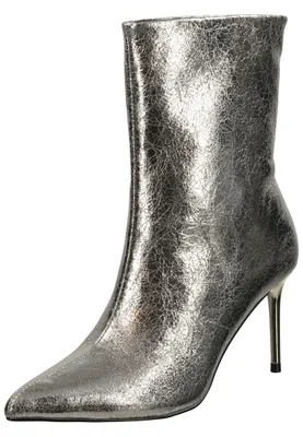 Produktbild von Steve Madden Lyricals  Enkellaarsjes Hak - Zilverkleur - Maat 39