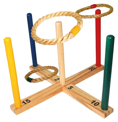 Immagine prodotto di SCHILDKRÖT 970113 SCHILDKRÖT Gioco del lancio degli anelli "Ring Toss", in legno