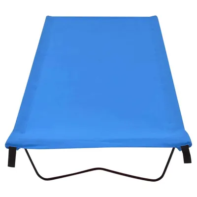Immagine prodotto di vidaXL Lettino da campeggio 180x60x19 cm Tessuto Oxford e acciaio Blu