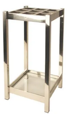 Immagine prodotto di Casa Padrino portaombrelli in acciaio inox argento 30 x 30 x h. 70 cm - Accessori