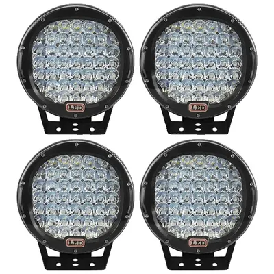 Imagen del producto de Faro de trabajo para todoterreno, 225W de potencia, carcasa de aluminio duradera, color . Juego de 4 unidades