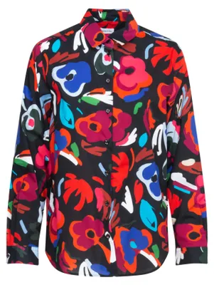 Produktbild von Seidensticker Damen Bluse - Fashion Bluse - Regular Fit - tailliert - Hemd Bluse
