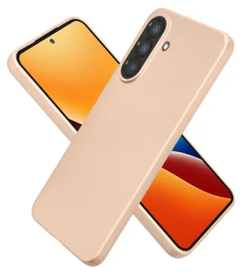 Produktbild von kwmobile Handyhülle für Samsung Galaxy A37 5G Hülle - Silikon Case metallisch schimmernd - Schutzhülle Cover - Metallic Gold