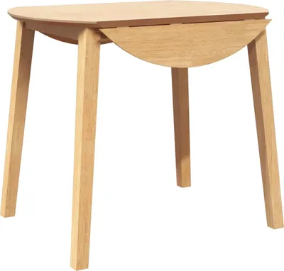 Image de vidaXL Table de salle à manger naturelle en bois massif d'hévéa