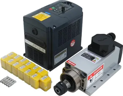 Zdjęcie produktu dla Silnik wrzeciona CNC, 24000 obr/min, 220 V z VFD, gniazdo przyłączeniowe