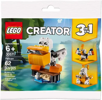 Produktbild von LEGO Creator 3-in-1 Pelican 30571, Bausatz, 6 Jahr(e), Kunststoff, 52 Stück(e)