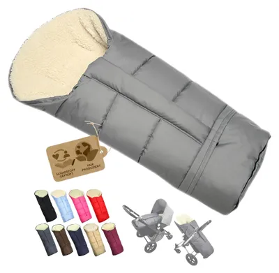 Productafbeelding van Winter Voetenzak voor Kinderwagen in Lichtgrijs