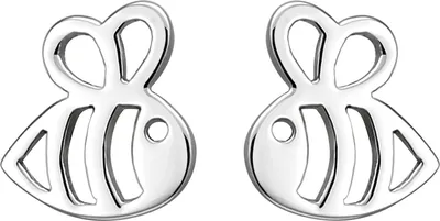 Produktbild von JOBO Kinder Ohrstecker Biene 925 Sterling Silber Ohrringe Kinderohrringe