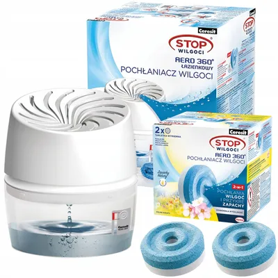 Produktbild von Ceresit Luftentfeuchter Aero 360 Starterset mit 2 Tabs Feldblumen
