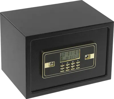 Produktbild von Safe - Elektronischer Tresor - 22 Liter - LCD-Display - Elektronisches Zahlenschloss - Zur Wandmontage - Für Zuhause/Zimmer - Schwarz