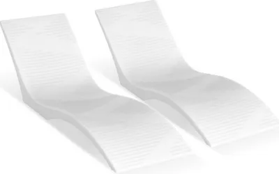 Produktbild von Pool-Liegestühle 2er Set - Chaiselongue für Innenpool - Sonnenregal Liege - Poolmöbel - Sonnenliege