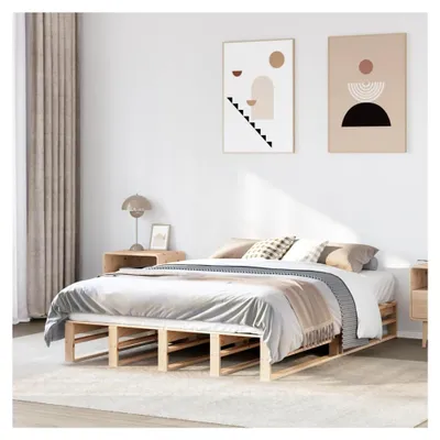 Produktbild von Bettgestell ohne Matratze 160x200 cm aus massivem Kiefernholz
