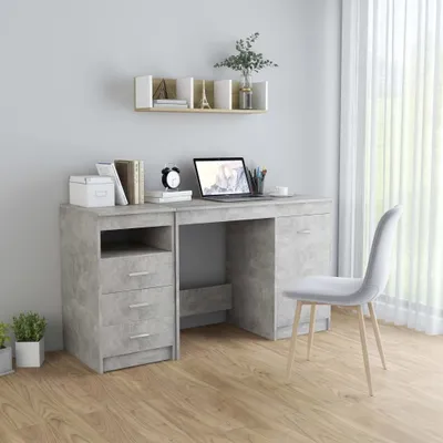 Produktbild von Möbel Schreibtisch Betongrau 140x50x76 cm Holzwerkstoff - Schreibtische 3054784