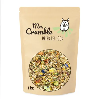 Produktbild von Mr. Crumble Großer Körnerschatz, Hamster-Futter für Teddy- und Goldhamster mit Gemüse Gewicht: 1000g Insektenprotein: mit getrockneten Insekten
