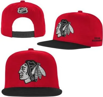 Produktbild von Chicago Blackhawks Essentials Flatbrim Snapback Kinderkappe
