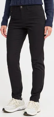 Produktbild von OXMO OXPisla Damen Stoffhose Hose Pants mit Eingrifftaschen Gürtelschlaufen Label-Details Baumwollmischung Regular fit